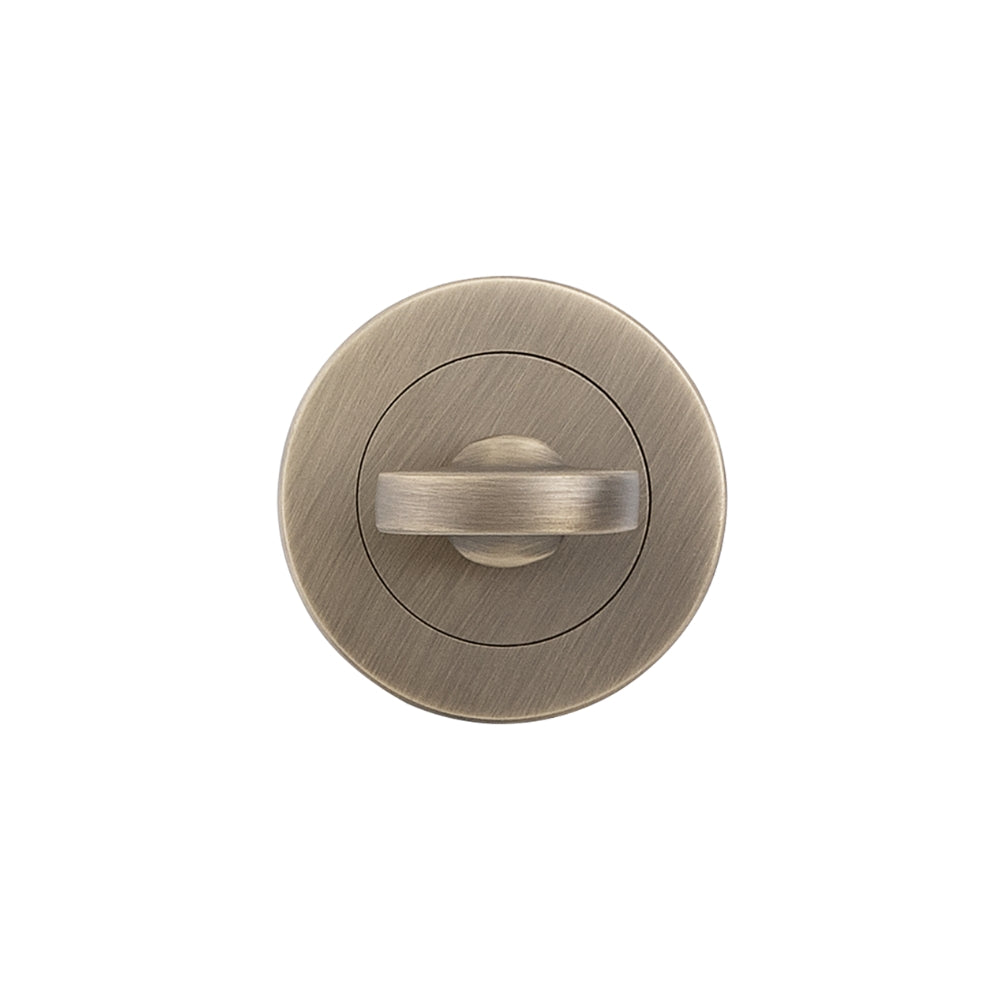 Traditional Privacy Turn and Release in Antique Brass – classic privacy set for heritage and Hamptons-style interior doors.