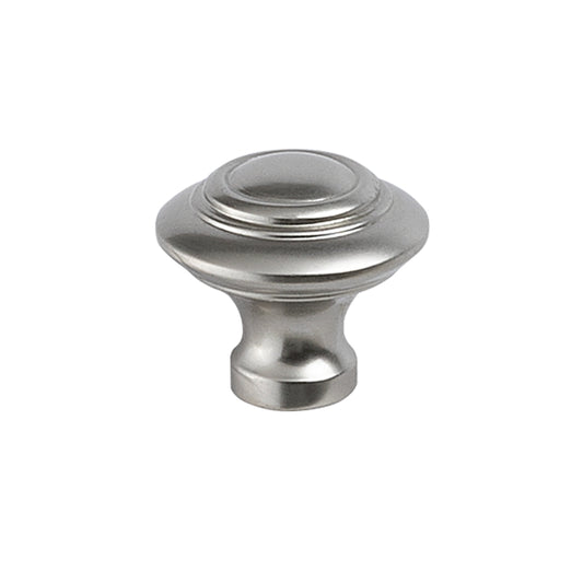 Tuscany 32mm Cabinet Knob in Satin Nickel – subtle silver-toned cabinet knob for understated, modern interiors.